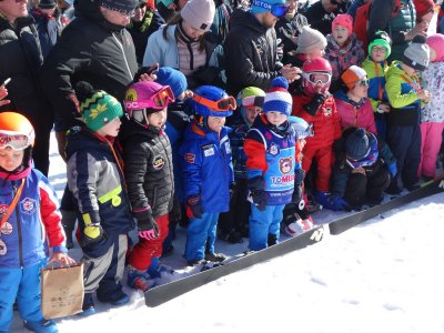 Najmłodsi zawodnicy tuż przed ogłoszeniem wyników